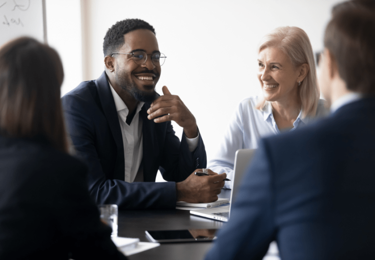 team in a meeting