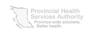 provincial health services authority white logo
