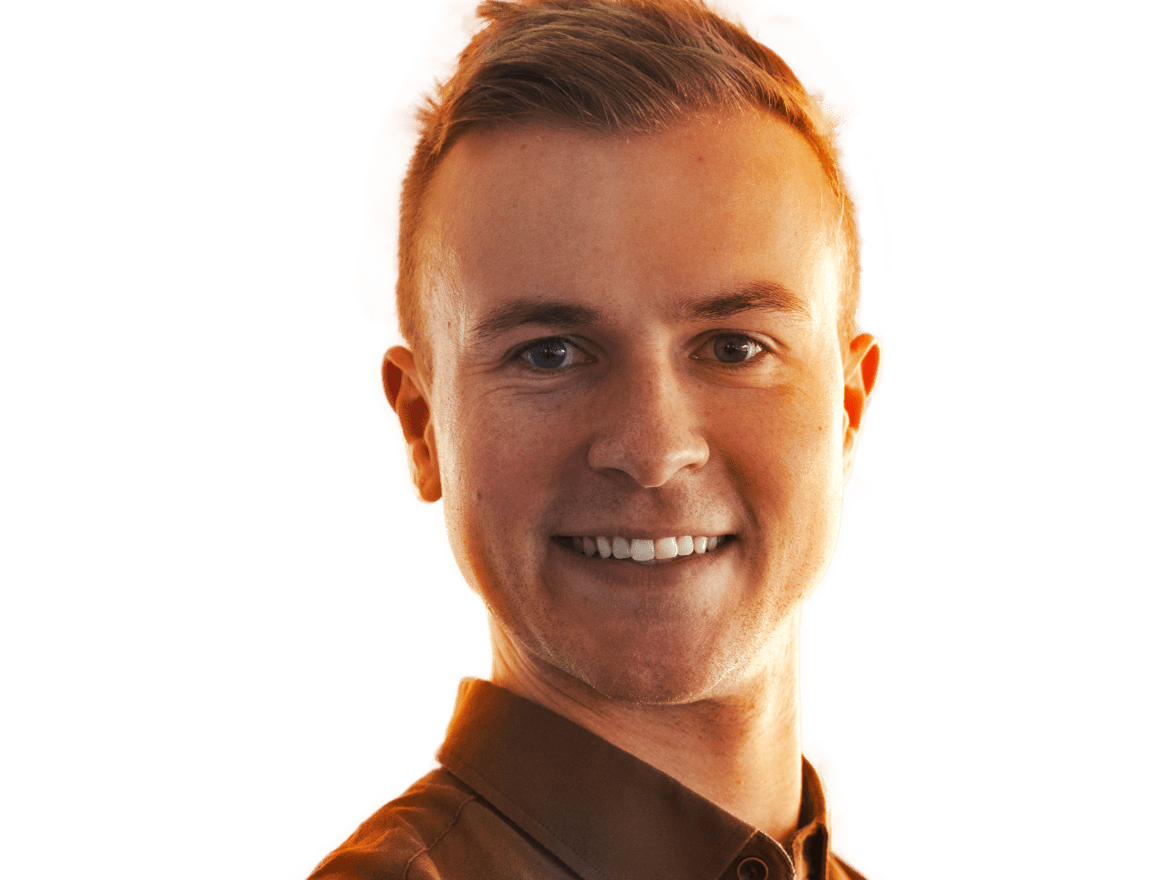 smiley man headshot